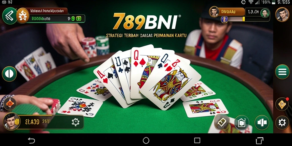Tampilan gameplay menarik dari 789BNI dengan strategi kartu.