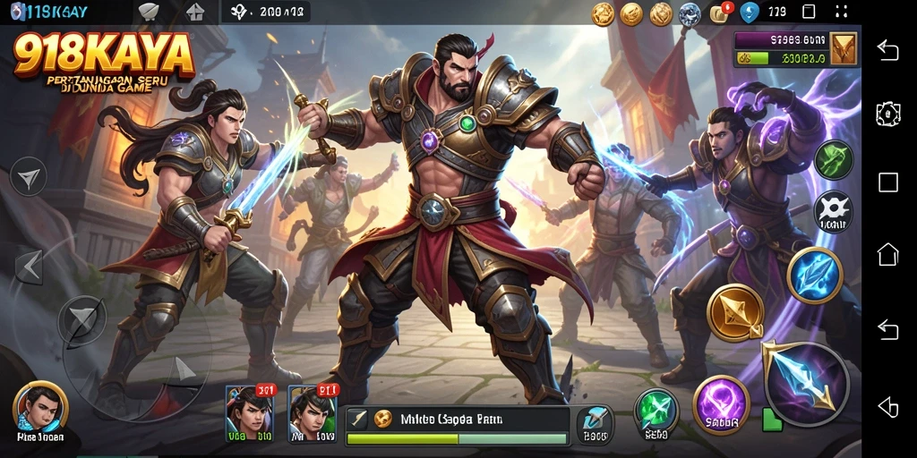 Tampilan gameplay seru di 918KAYA dengan pertarungan yang dinamis.