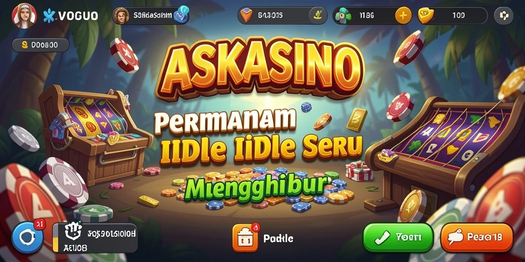 Tampilan gameplay menarik dari ASKASINO yang penuh warna.