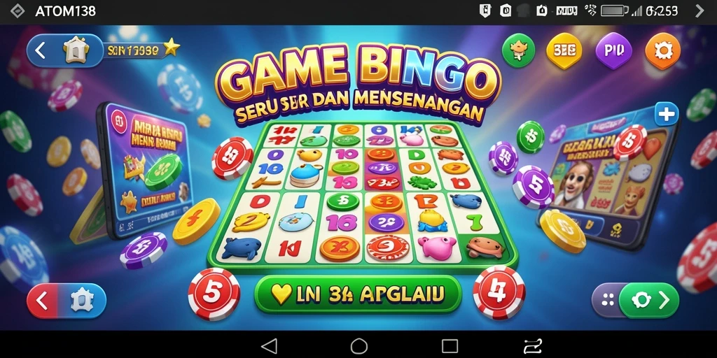 Tampilan gameplay Bingo yang seru dan mengasyikkan di ATOM138.