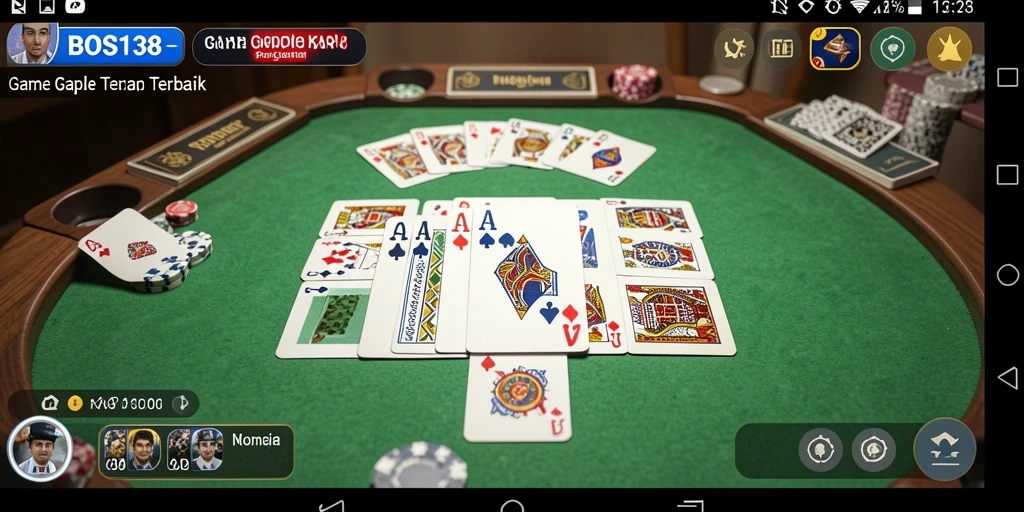 Screenshot gameplay Gaple yang seru dan menarik.