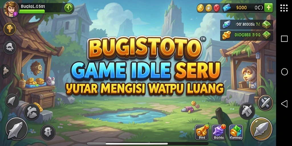 Tampilan gameplay seru di BUGISTOTO dengan elemen Idle yang menarik.