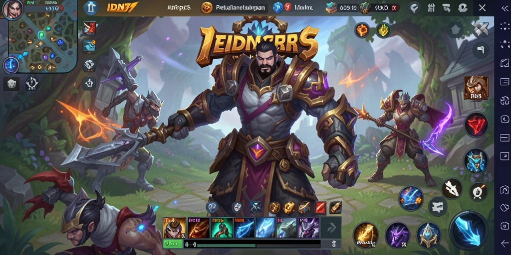Tampilan menawan dari gameplay ARPG di IDN789.