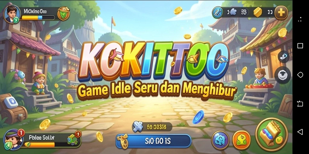 Tampilan gameplay KOKITOTO yang seru dan menyenangkan.