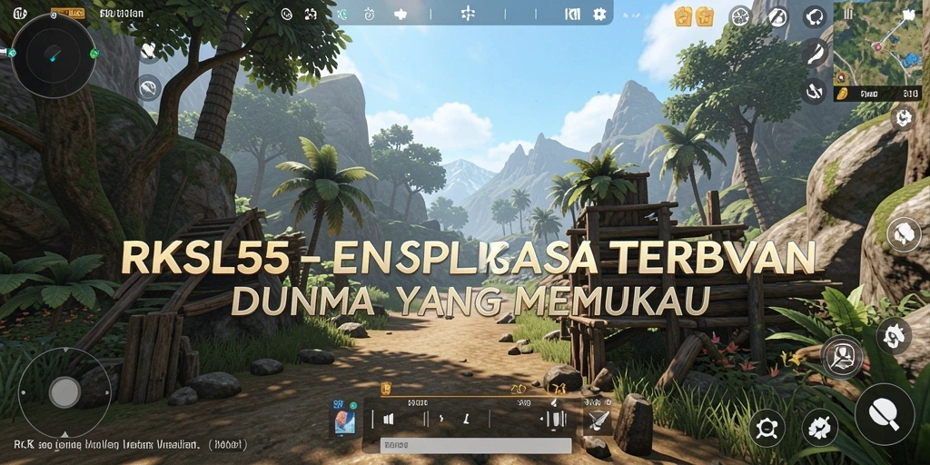 Tampilan gameplay RK55 yang penuh aksi dan eksplorasi dunia terbuka.