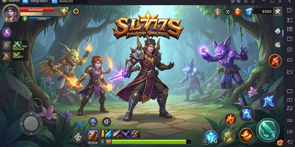 Gambaran gameplay menegangkan dalam dunia ARPG SL777.